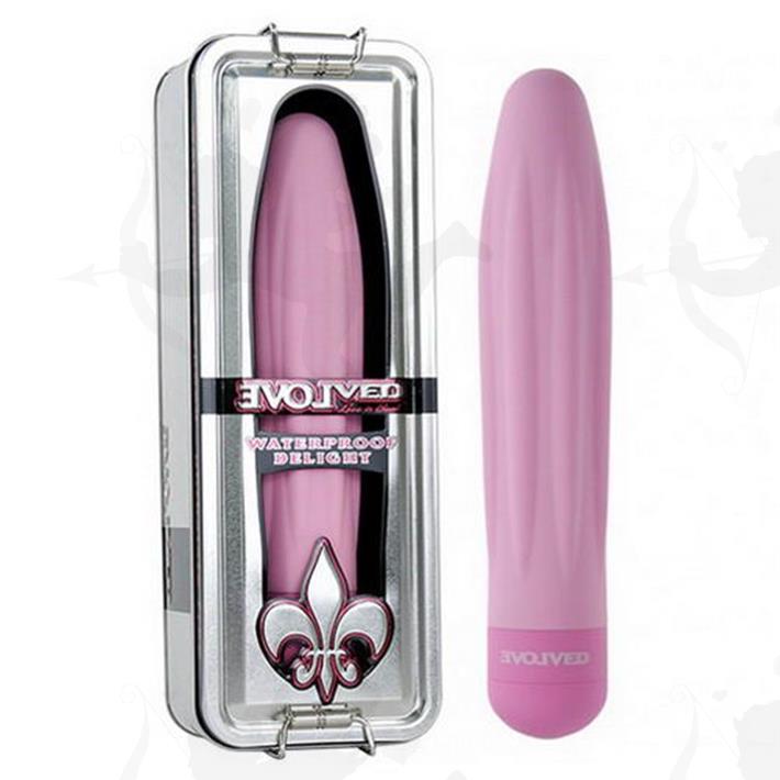 Vibrador Flor De Liz Celeste Torneada