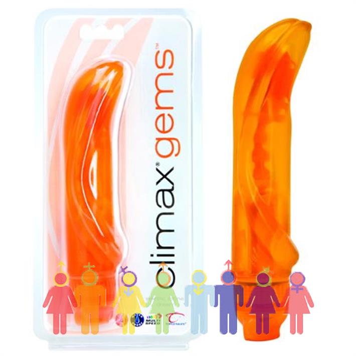 Clímax Gems con Vibro y Vertebrado Naranja