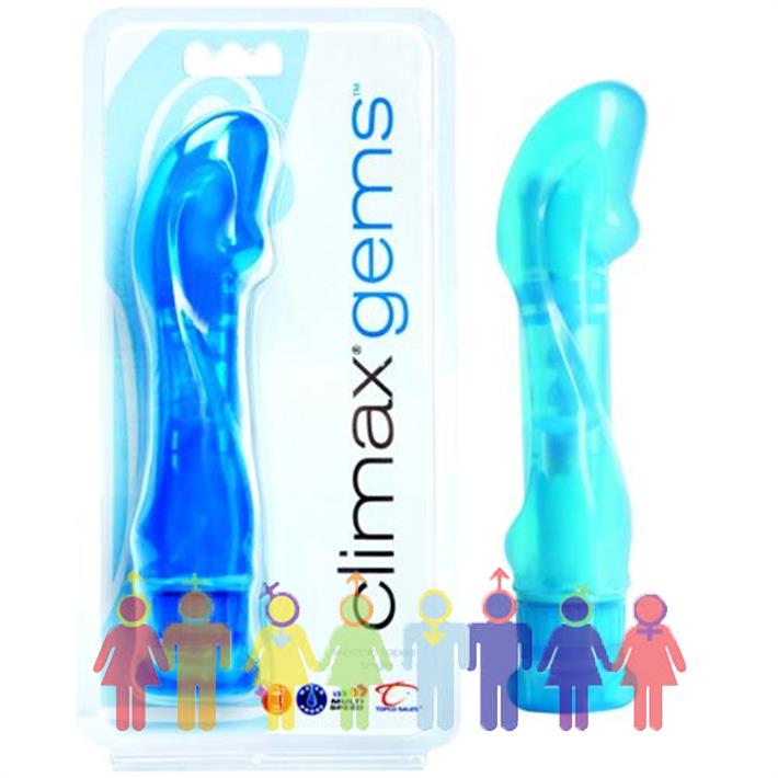 Clímax Gems con Vibro y Vertebrado Azul