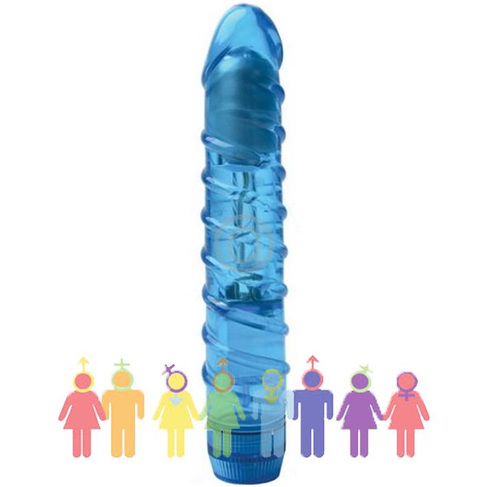 Vibrador sumergible Clímax Gems azul cristal