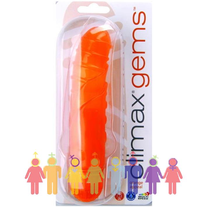 Vibrador Clímax Gems sumergible naranja