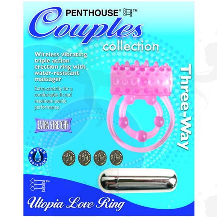 Anillo con vibro con agarre de testículos