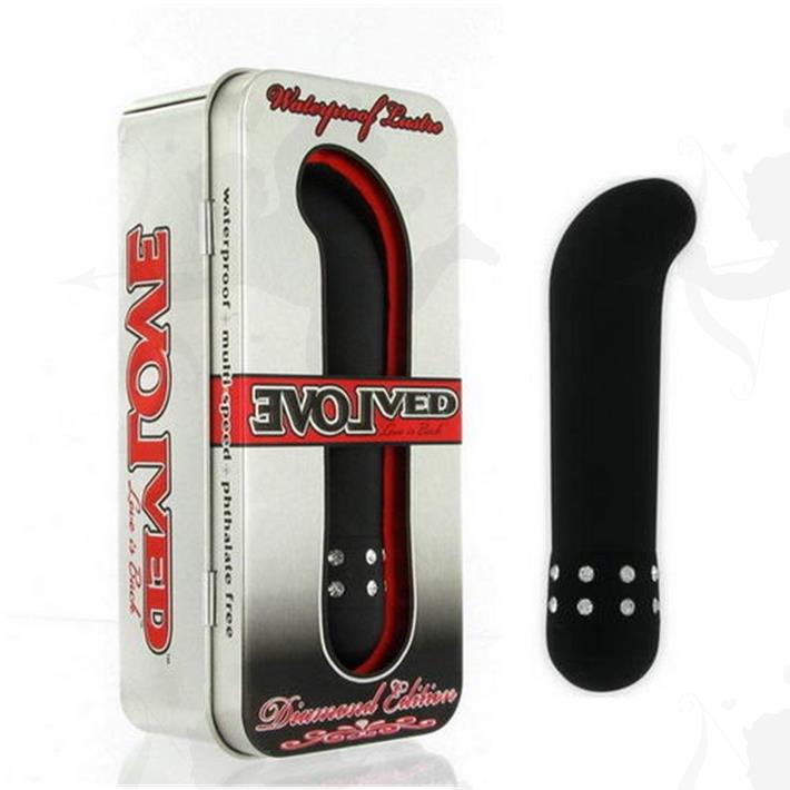 Evolved Diamond Negro Con Brillantes Curvo