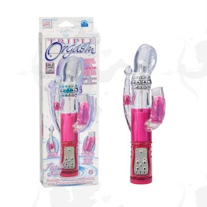 Vibrador rotativo triple orgasmo
