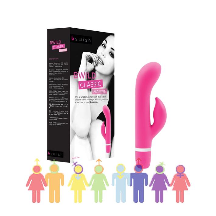 Vibrador con estimulador punto G y clítoris con 2 motores