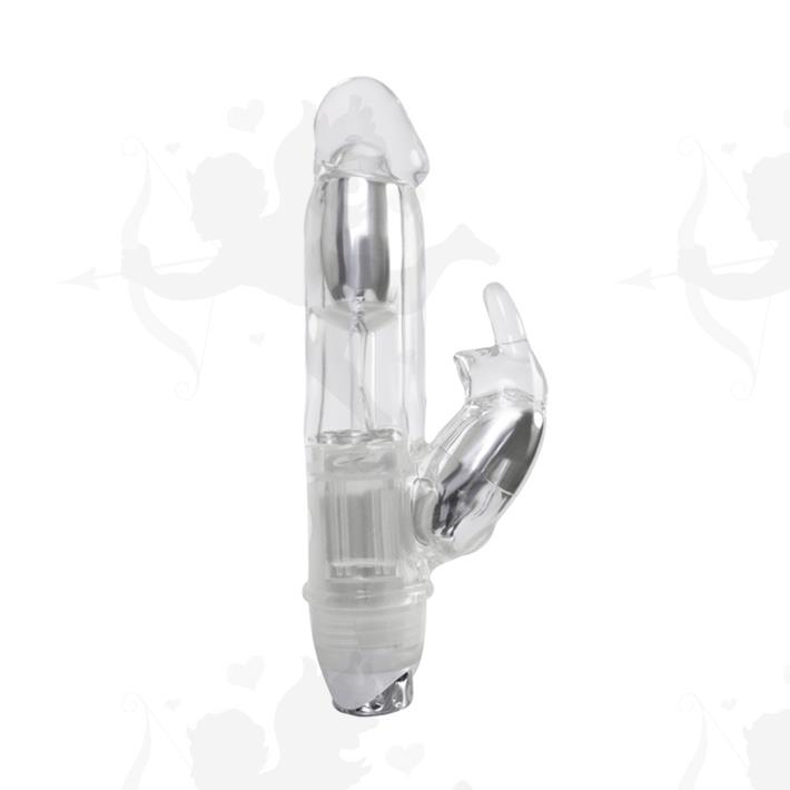 Lucidity Vibrador transparente con 2 motores