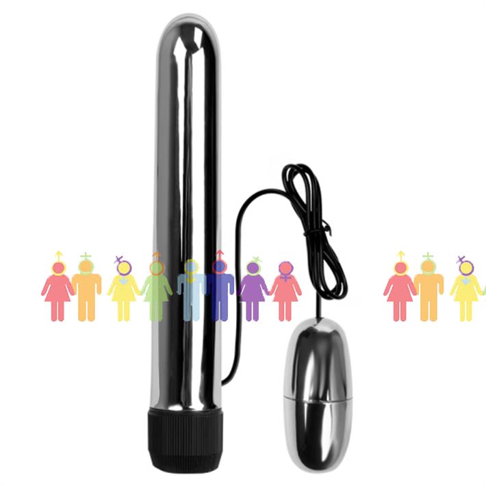 Vibrador rigido con bala vibradora externa