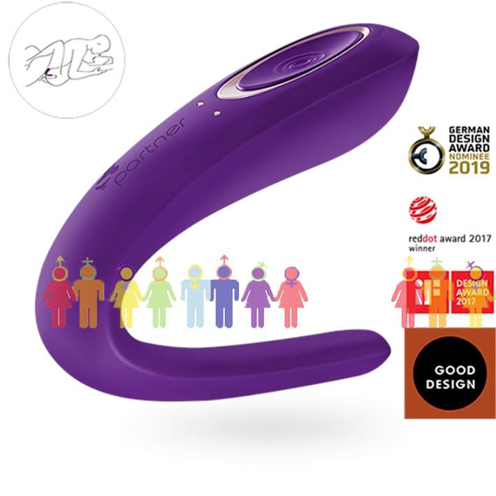 Doble estimulador para parejas 10 velocidades con carga USB