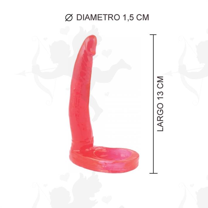 Cód: 0125-5 - Anillo para doble penetración Hot Finger largo - $ 2080