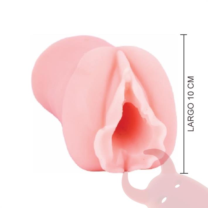 Masturbador con forma de vagina en silicona