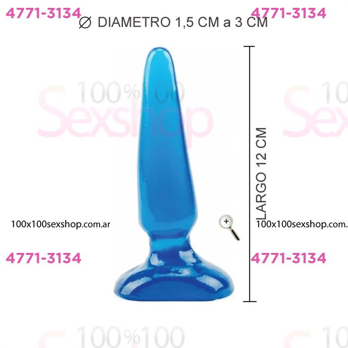 Cód: CA 0153-5 - Plug Mediano dos Azul - $ 11000
