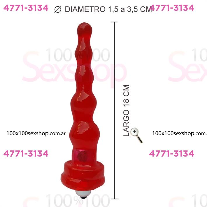 Cód: CA 1106-5 - Inexpulsable Microvibro rojo - $ 20800