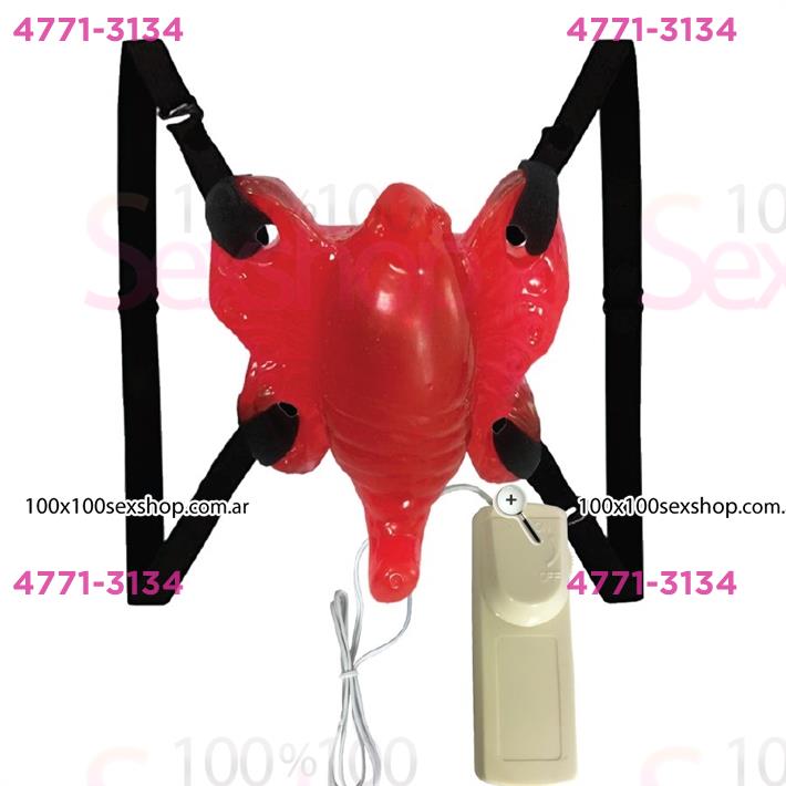Cód: CA 2134-5 - Vibrador estimulador femenino mariposa - $ 23700