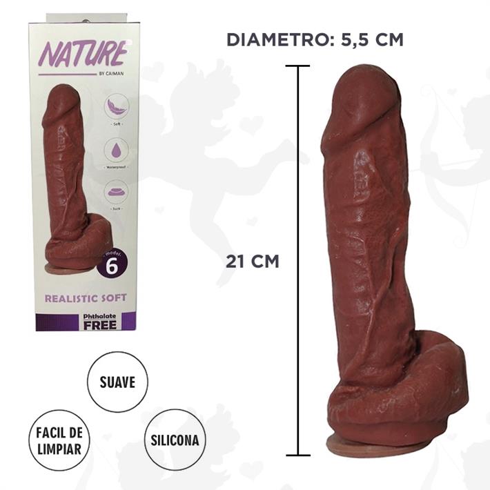 Dildo Mulato Cyberskin con ventosa N°6