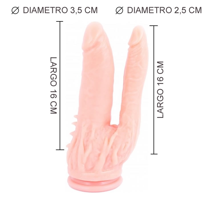 Doble Dildo con sopapaEAN: 7798297913068