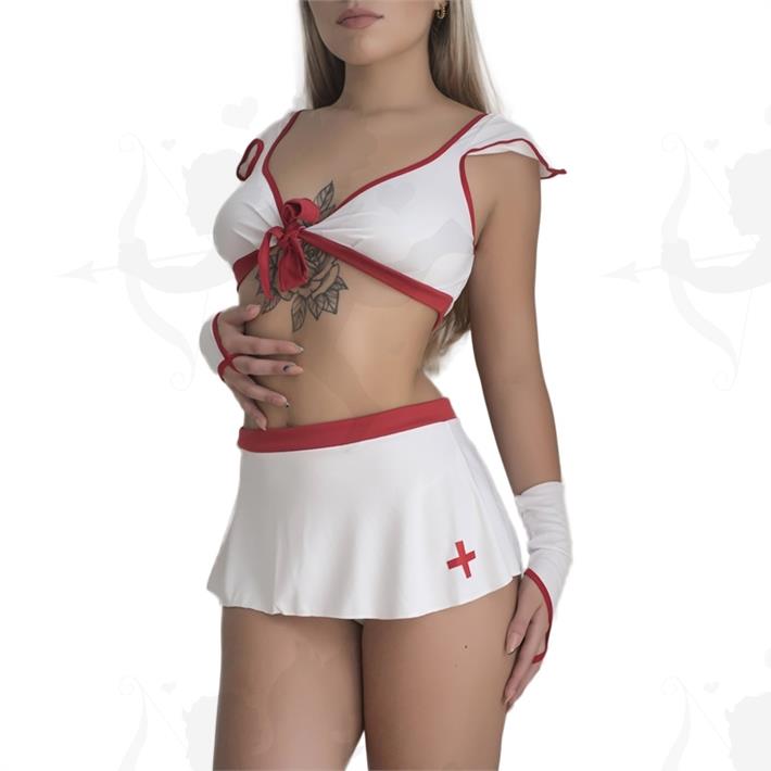 Cód: A535 - Disfraz erotico de enfermera con minifalda - $ 6220