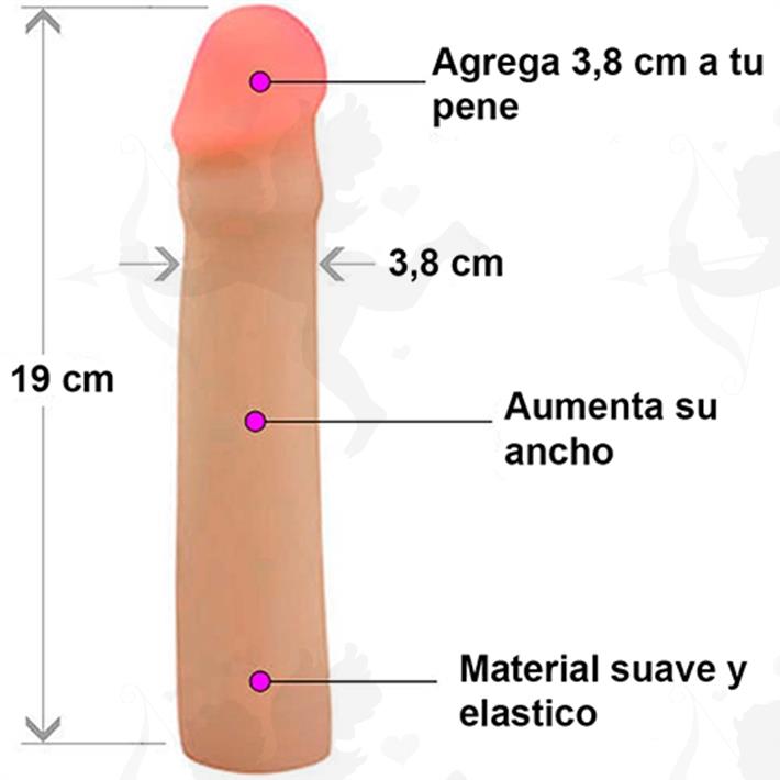 Funda Cyberskin con extensión de 1,5 pulgadas