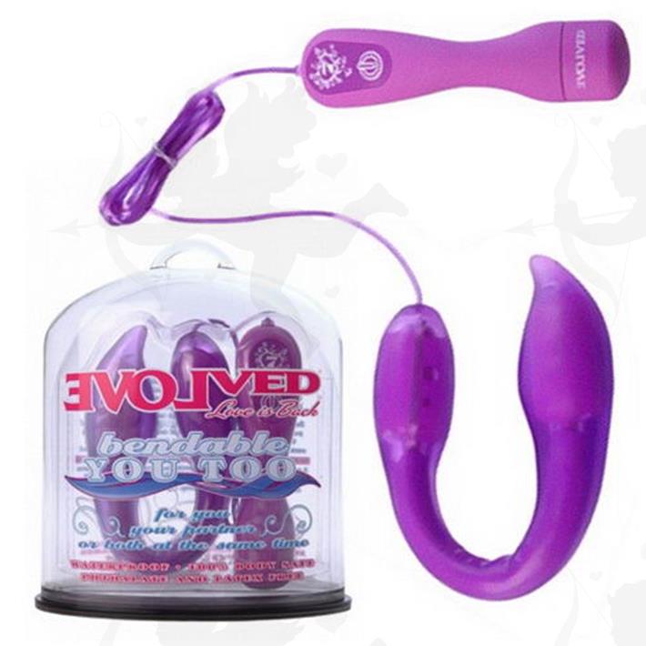 Vibrador flexible de 2 motores