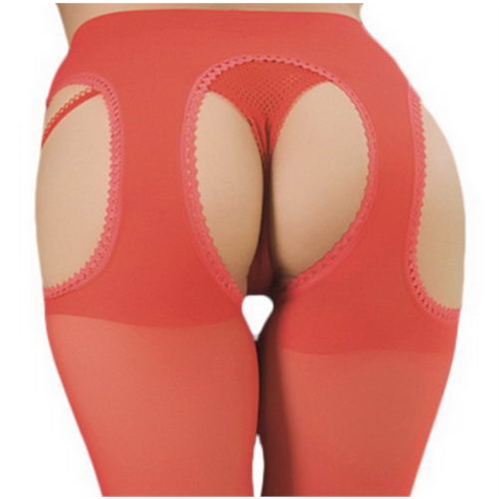 medias con portaliga incluido triple agujero rojo #DoVEAN: M005RJ0U