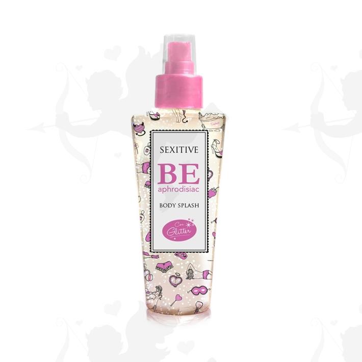 Body splash con feromonas y glitter de 130 ml
