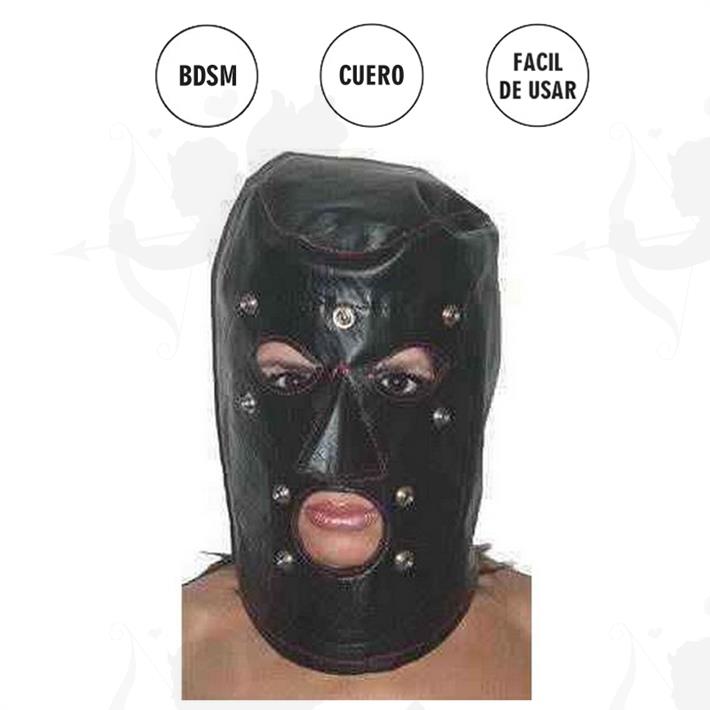 Mascara De Cuero Con Tachas