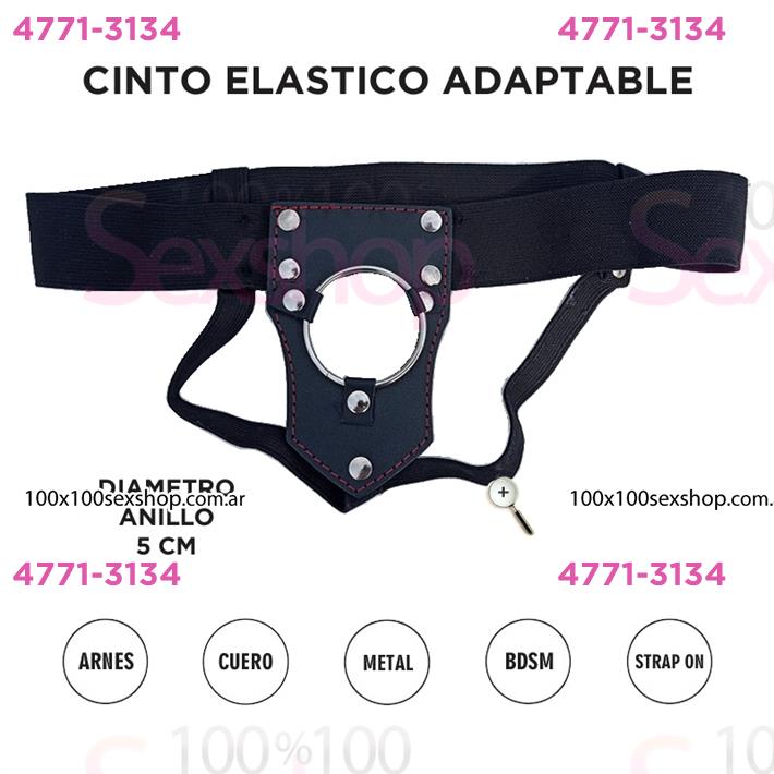 Arnes Simple Reforzado De Cuero Grande