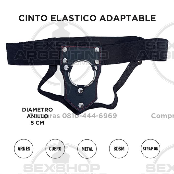 Arnes Simple Reforzado De Cuero Grande