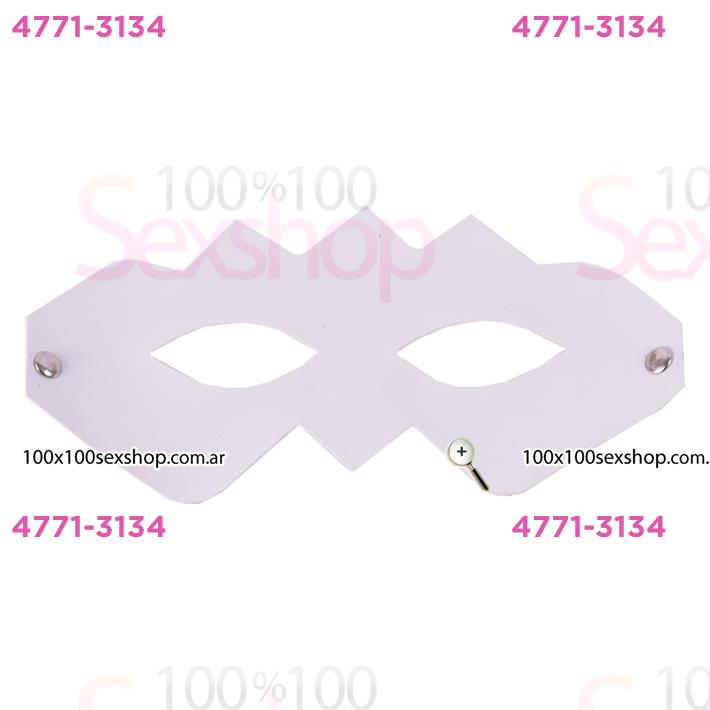 Cód: CA CU1002B - Kit de cuero Esposas + Antifaz + Fusta blanco - $ 24100