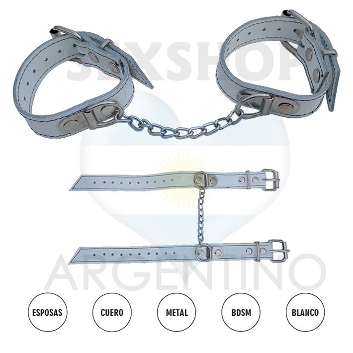 Esposas Premium Finas Con Cadena En Blancas