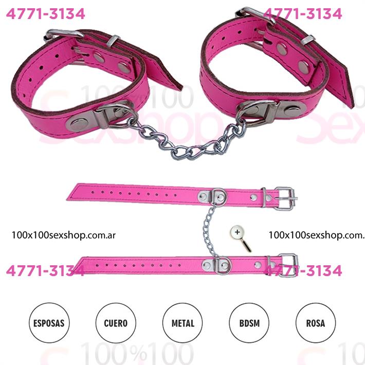 Esposas Premium Con Finas Cadenas En Rosa