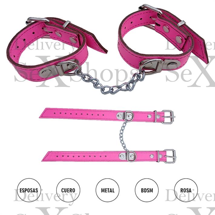  Esposas Premium Con Finas Cadenas En Rosa 