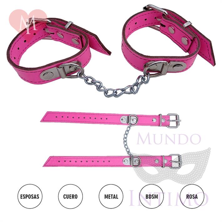 Esposas Premium Con Finas Cadenas En Rosa