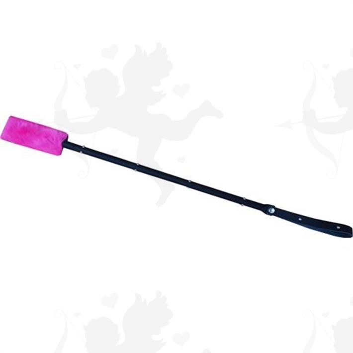 Cód: CU230NR - Fusta negra con peluche rosa - $ 3750