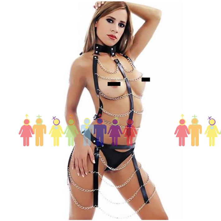 Pollera Y Pechera Con Cadena