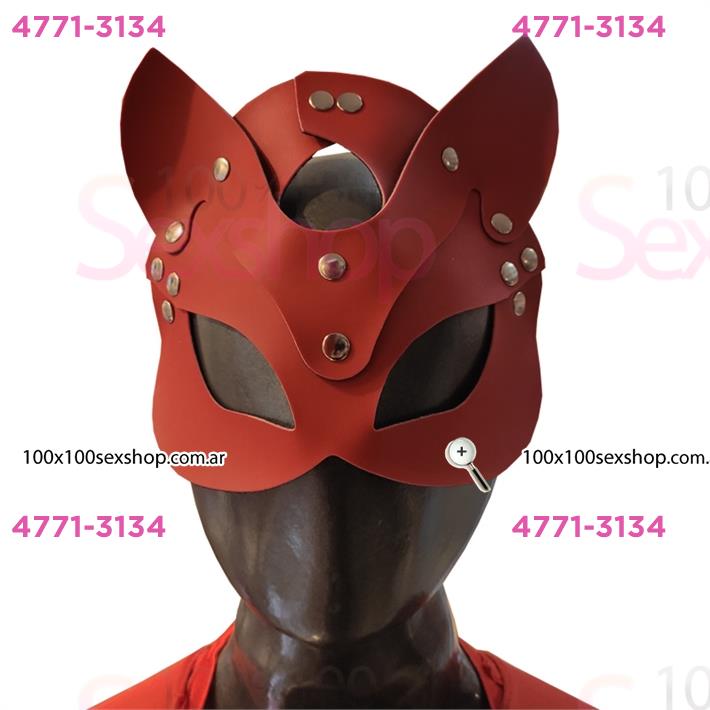Cód: CA CUKE102R - Mascara roja con orejas roja - $ 29800