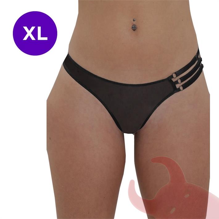 Less Abierta de Puntilla Elastizada en Talla XL