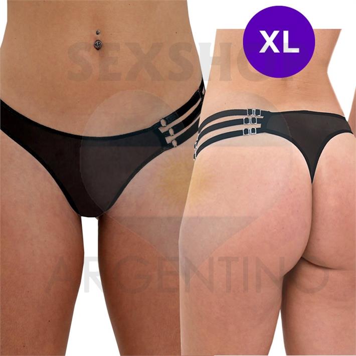 Less Abierta de Puntilla Elastizada en Talla XL