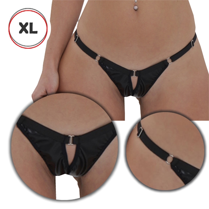 Tanga de Ecocuero con Elástico Ancho para Máximo Confort #DoVEAN: 9520034285516