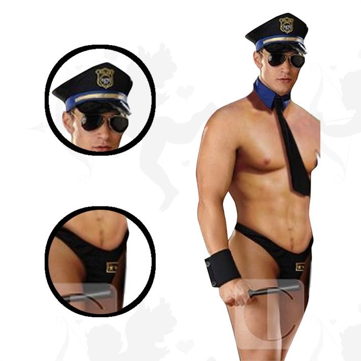 Cód: D5051 - Disfraz masculino de policia sexy - $ 6700