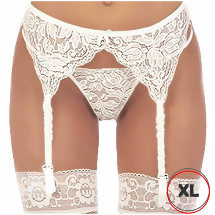 Portaligas XL en encaje blancoEAN: 9520034539969