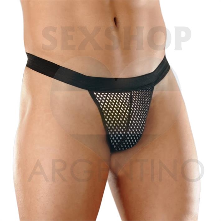 Tanga Negra de Elástico Ancho y Diseño Moderno