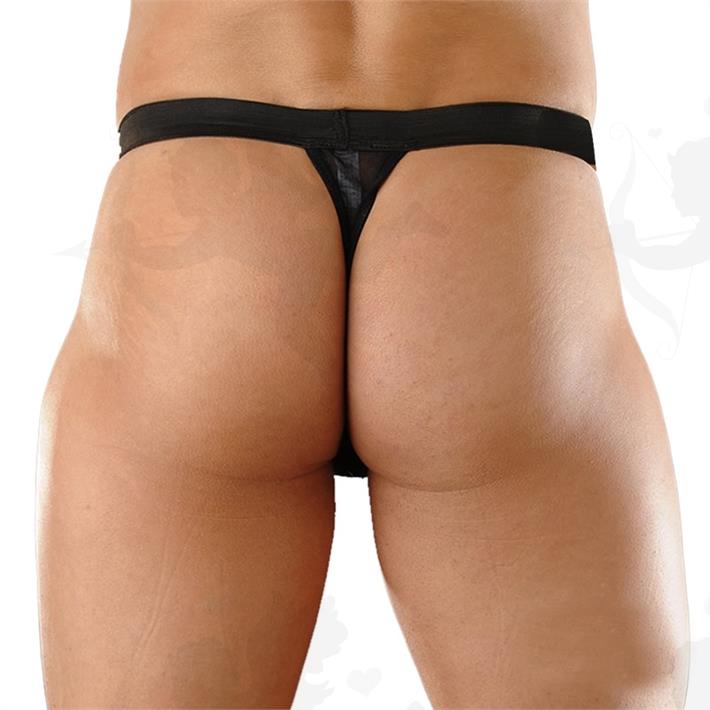 Tanga negra elastico ancho