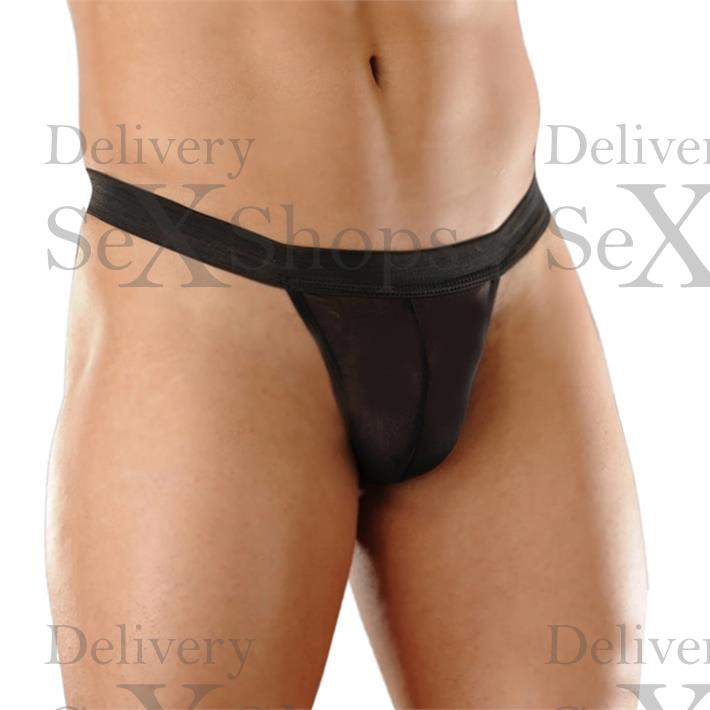 Tanga negra elastico ancho