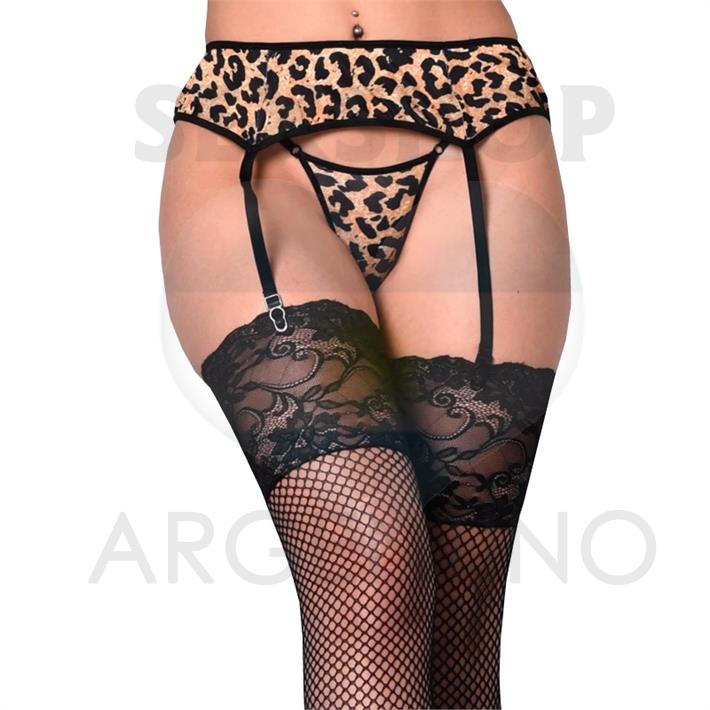 Portaligas de Tul Animal Print