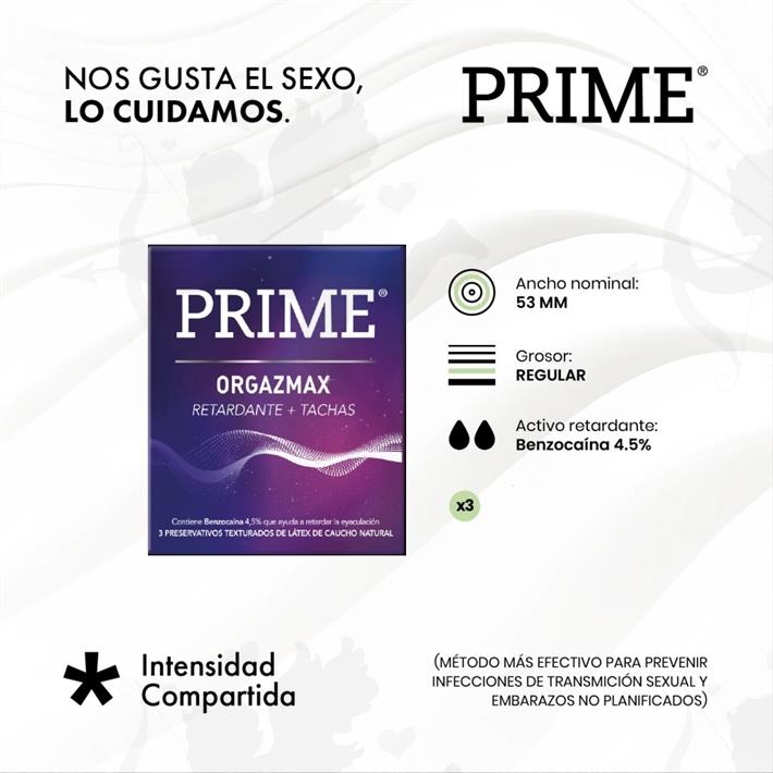 Preservativo prime Orgazmax