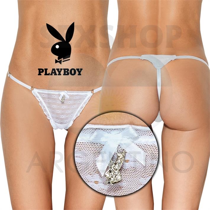 Colaless string de tul con volados blanca