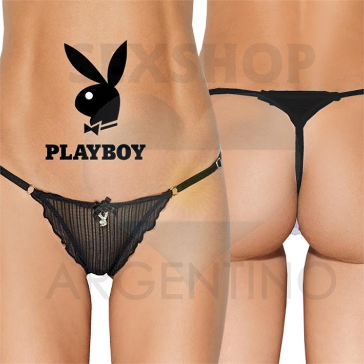 Sexy Gift Colaless string de tul con volados Negra