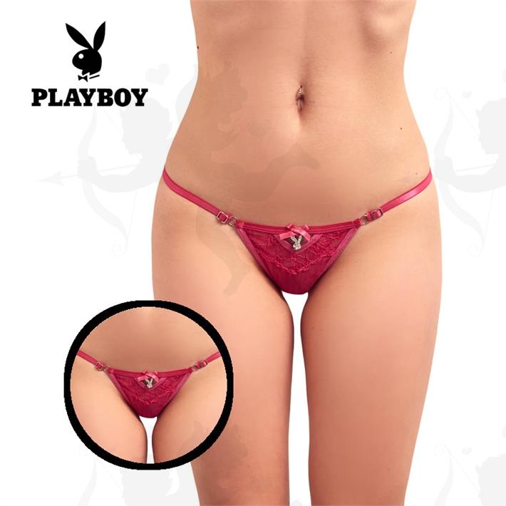 Cód: K2383A-RO - Tanga premium Playboy rosa - $ 12600