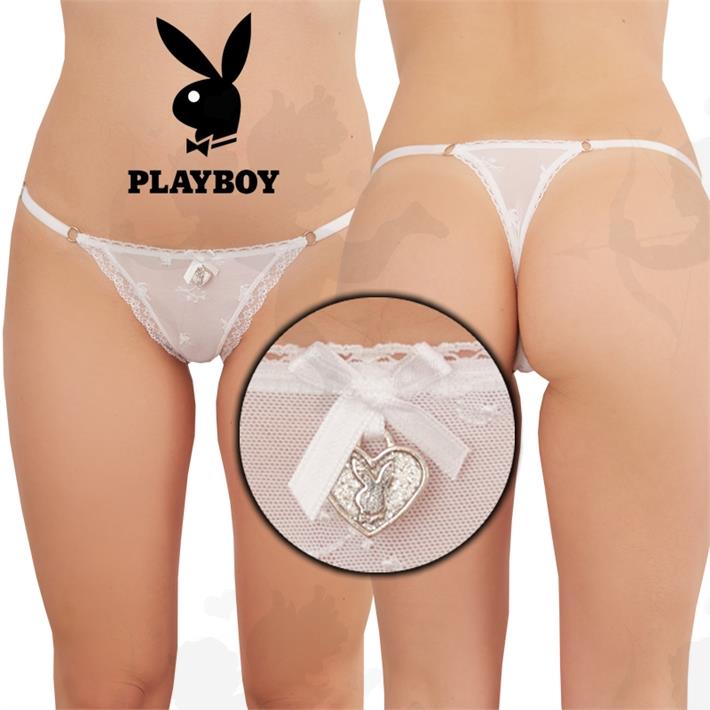 Colaless string de tul labrado con puntilla angosta blanca