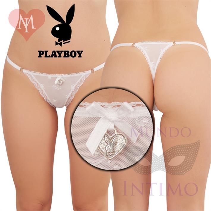 Colaless string de tul labrado con puntilla angosta blanca